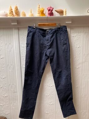 Classic Navy Chino Pants for Men